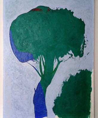 2023_ mein Olivenbaum, 100 x 120 cm, Acryl auf Leinwand