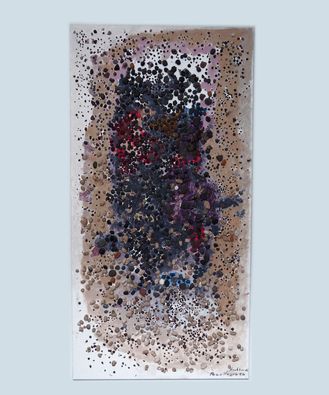 2012_Pozo Negro, 85 x 160 cm, Acryl auf Leinwand mit Steinen