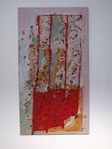 2005-2006_Urbos I, 88 x 160 x 4 cm, Acryl auf Holz mit Steinen