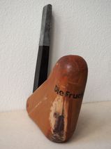 1986_Die Frucht (Gott mit Dir - Natur), klappbar Holz, Leder, Zink,